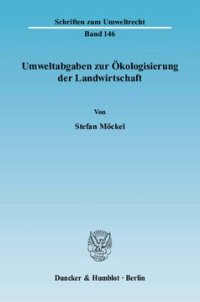 cover of the book Umweltabgaben zur Ökologisierung der Landwirtschaft