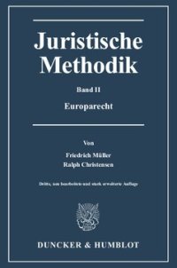 cover of the book Juristische Methodik: Band II: Europarecht