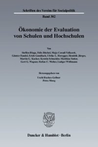 cover of the book Ökonomie der Evaluation von Schulen und Hochschulen