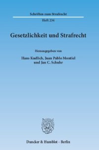 cover of the book Gesetzlichkeit und Strafrecht