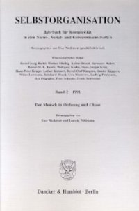 cover of the book Selbstorganisation: Jahrbuch für Komplexität in den Natur-, Sozial- und Geisteswissenschaften. Band 2 (1991). Der Mensch in Ordnung und Chaos