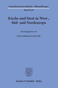 cover of the book Kirche und Staat in West-, Süd- und Nordeuropa