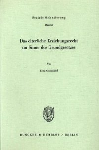 cover of the book Das elterliche Erziehungsrecht im Sinne des Grundgesetzes