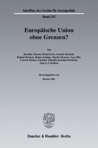 cover of the book Europäische Union ohne Grenzen?