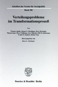 cover of the book Verteilungsprobleme im Transformationsprozeß