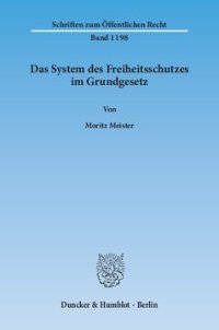 cover of the book Das System des Freiheitsschutzes im Grundgesetz