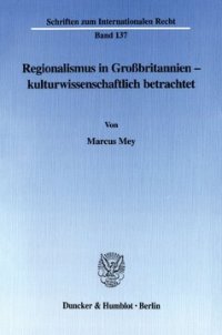 cover of the book Regionalismus in Großbritannien - kulturwissenschaftlich betrachtet