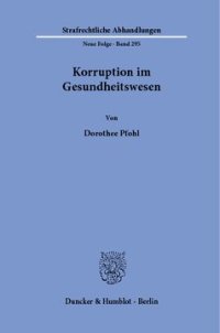 cover of the book Korruption im Gesundheitswesen