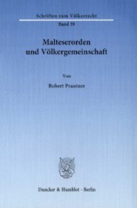 cover of the book Malteserorden und Völkergemeinschaft