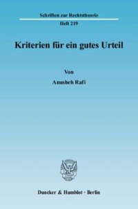 cover of the book Kriterien für ein gutes Urteil