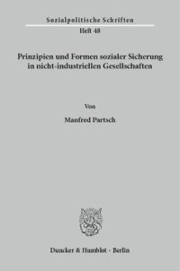 cover of the book Prinzipien und Formen sozialer Sicherung in nicht-industriellen Gesellschaften