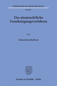 cover of the book Das atomrechtliche Genehmigungsverfahren