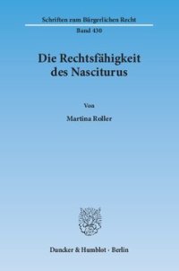 cover of the book Die Rechtsfähigkeit des Nasciturus