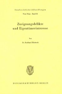 cover of the book Zueignungsdelikte und Eigentümerinteresse