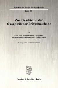 cover of the book Zur Geschichte der Ökonomik der Privathaushalte