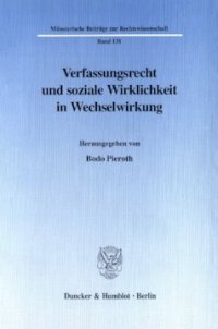 cover of the book Verfassungsrecht und soziale Wirklichkeit in Wechselwirkung