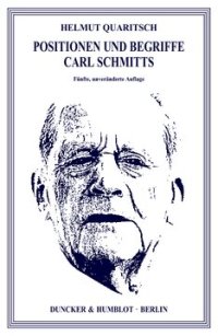 cover of the book Positionen und Begriffe Carl Schmitts