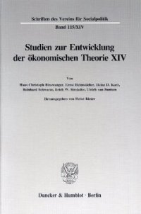 cover of the book Johann Heinrich von Thünen als Wirtschaftstheoretiker: Studien zur Entwicklung der ökonomischen Theorie XIV