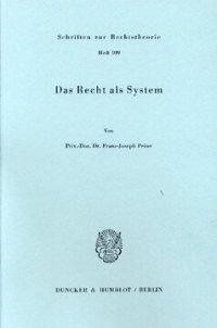 cover of the book Das Recht als System