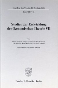 cover of the book Probleme der Konjunkturtheorie im ausgehenden 19. Jahrhundert: Studien zur Entwicklung der ökonomischen Theorie VII