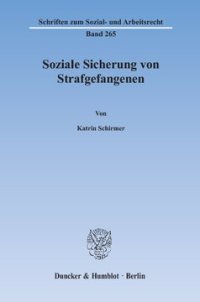 cover of the book Soziale Sicherung von Strafgefangenen