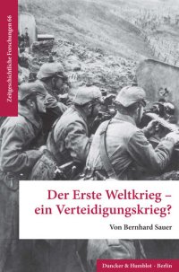 cover of the book Der Erste Weltkrieg – ein Verteidigungskrieg?