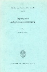 cover of the book Impfung und Aufopferungsentschädigung