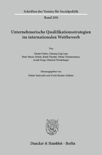 cover of the book Unternehmerische Qualifikationsstrategien im internationalen Wettbewerb