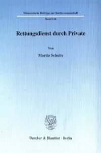 cover of the book Rettungsdienst durch Private