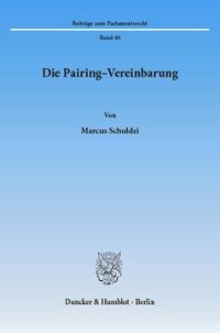 cover of the book Die Pairing-Vereinbarung