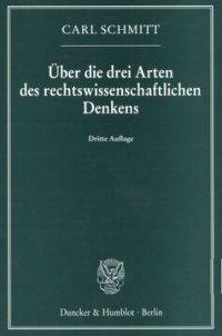 cover of the book Über die drei Arten des rechtswissenschaftlichen Denkens