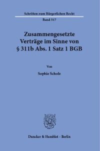 cover of the book Zusammengesetzte Verträge im Sinne von § 311b Abs. 1 Satz 1 BGB