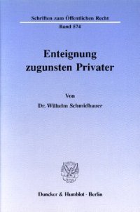 cover of the book Enteignung zugunsten Privater