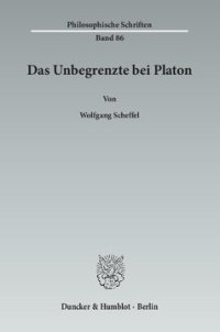 cover of the book Das Unbegrenzte bei Platon