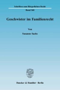 cover of the book Geschwister im Familienrecht