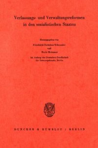 cover of the book Verfassungs- und Verwaltungsreformen in den sozialistischen Staaten