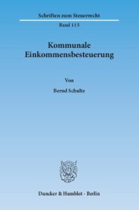 cover of the book Kommunale Einkommensbesteuerung