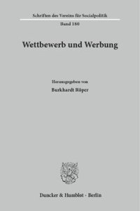 cover of the book Wettbewerb und Werbung