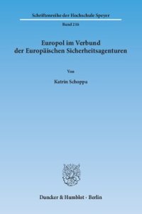 cover of the book Europol im Verbund der Europäischen Sicherheitsagenturen