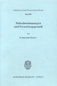 cover of the book Nebenbestimmungen und Verwaltungsprozeß