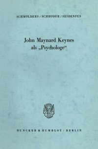 cover of the book John Maynard Keynes als »Psychologe«