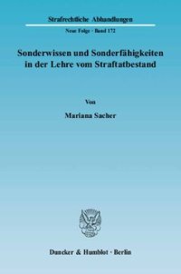 cover of the book Sonderwissen und Sonderfähigkeiten in der Lehre vom Straftatbestand