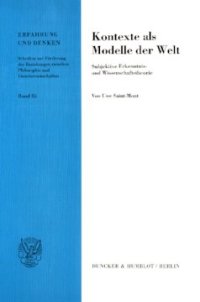 cover of the book Kontexte als Modelle der Welt: Subjektive Erkenntnis- und Wissenschaftstheorie