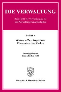 cover of the book Wissen - Zur kognitiven Dimension des Rechts