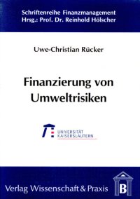 cover of the book Finanzierung von Umweltrisiken