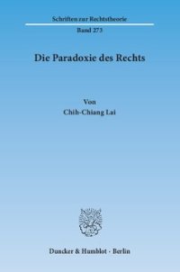 cover of the book Die Paradoxie des Rechts