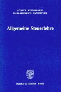 cover of the book Allgemeine Steuerlehre