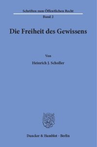 cover of the book Die Freiheit des Gewissens