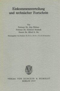 cover of the book Einkommensverteilung und technischer Fortschritt