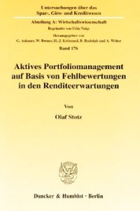 cover of the book Aktives Portfoliomanagement auf Basis von Fehlbewertungen in den Renditeerwartungen